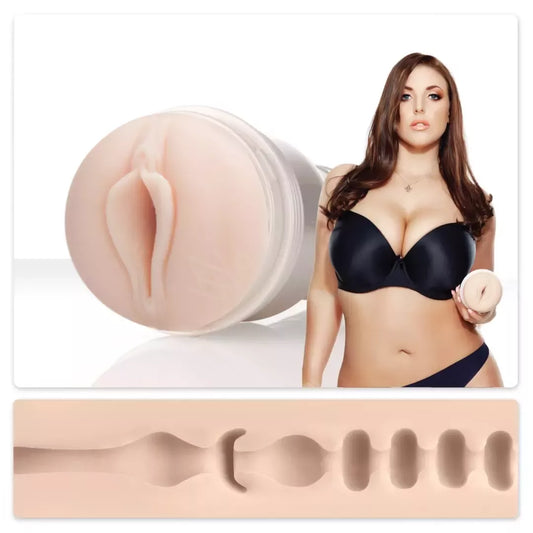 Intymus masažuoklis Fleshlight Girls Angela White Indulge SuperSkin 24cm