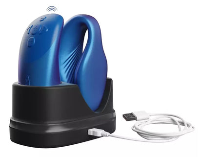 Intymus partnerio įrenginys We-Vibe Chorus Cosmic Blue su nuotolinio valdymo pulteliu