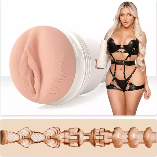 Intymus prietaisas Fleshlight Kayley Gunner su „Real Feel Super Skin“ medžiaga, 25,4 cm