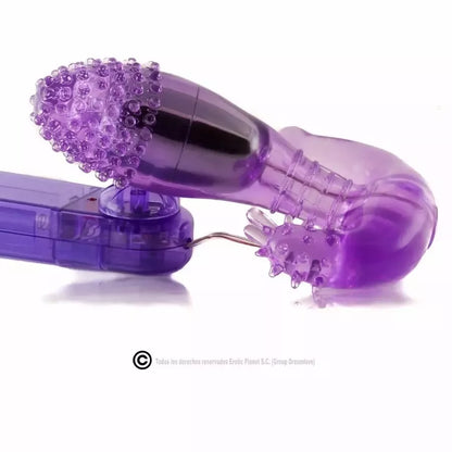 Intymus silikoninis stimuliatorius Baile Ripple su reguliuojama vibracija, violetinis