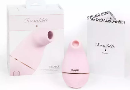 Intymus vibratorius „Irresistible by Shots Kissable“ su „Airwave“ technologija – atsparus vandeniui, silikoninis, USB