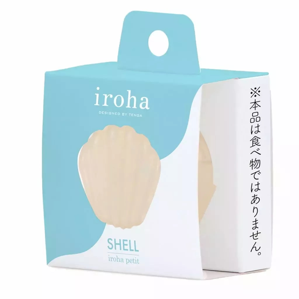 Iroha by Tenga Petit Shell – kompaktiškas intymus prietaisas, briaunuota tekstūra