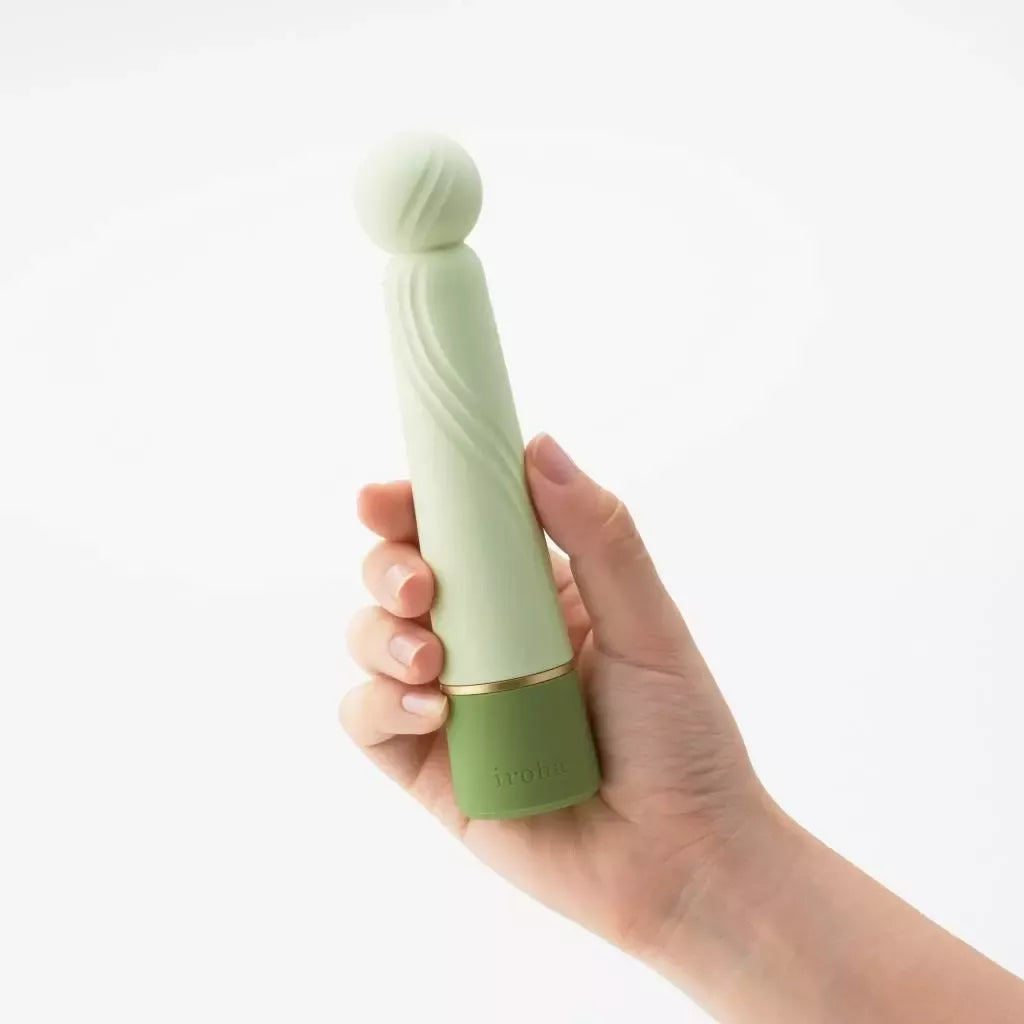 Iroha by Tenga Rin Plus įkraunamas intymus prietaisas, žalias, 160 mm