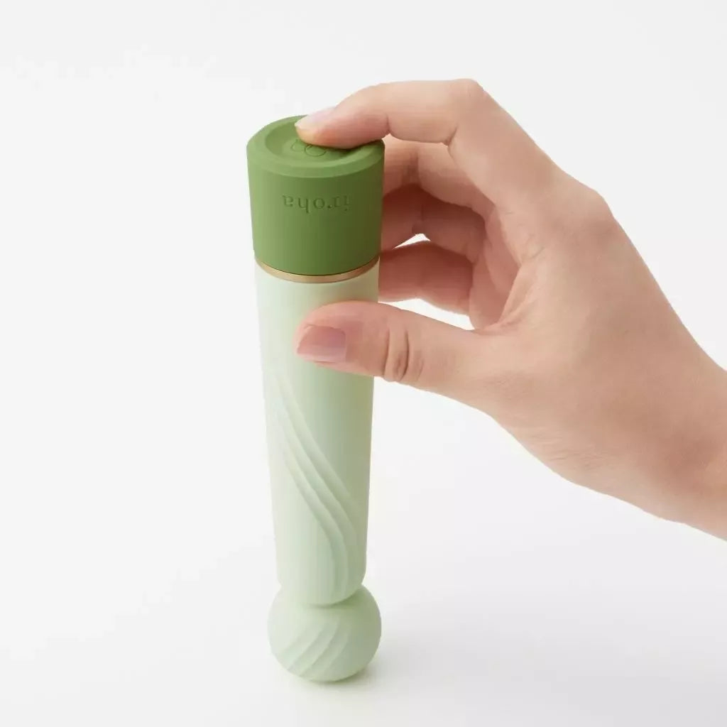 Iroha by Tenga Rin Plus įkraunamas intymus prietaisas, žalias, 160 mm