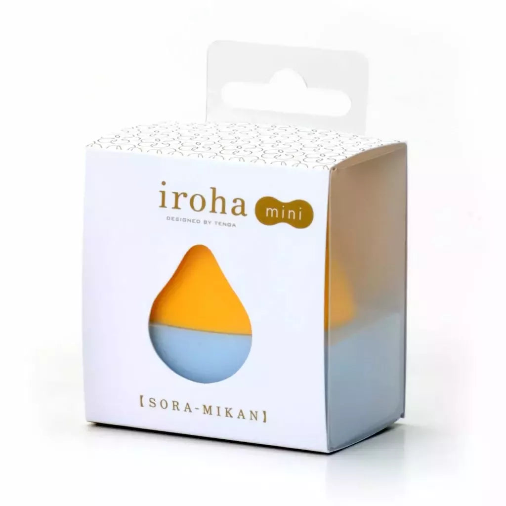 Iroha by Tenga Sora Mikan mini masažuoklis, oranžinis, vandeniui atsparus, kišeninio dydžio