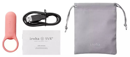 iroha SVR+ Coral Pink silikoninis daugiafunkcis vibruojantis žiedas