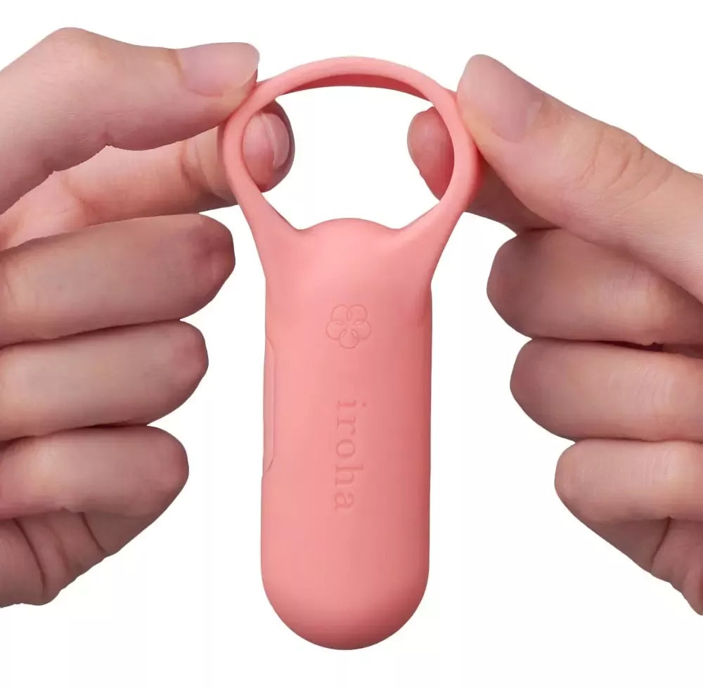 iroha SVR+ Coral Pink silikoninis daugiafunkcis vibruojantis žiedas