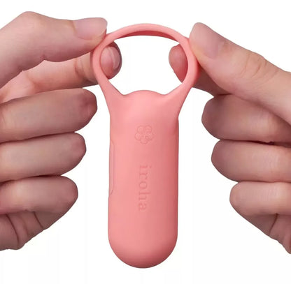iroha SVR+ Coral Pink silikoninis daugiafunkcis vibruojantis žiedas