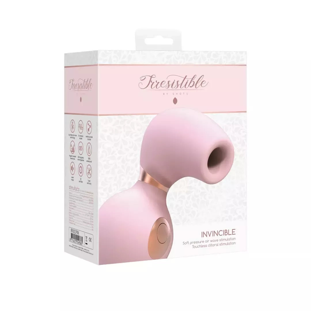 Irresistible Invincible Air Pulse modelis – 10 greičių silikoninis, įkraunamas per USB