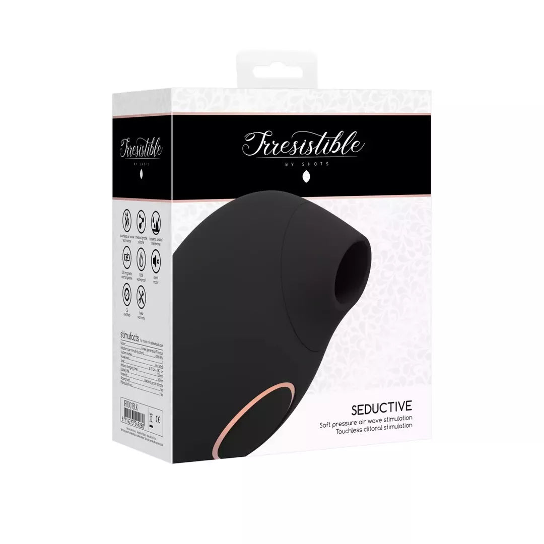 Irresistible Seductive Air Pulse prietaisas – atsparus vandeniui, įkraunamas USB jungtimi, rožinis