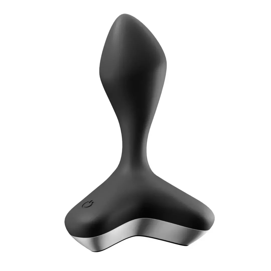 Išmanusis analinis vibratorius Satisfyer Game Changer Black, valdomas programėle, silikoninis