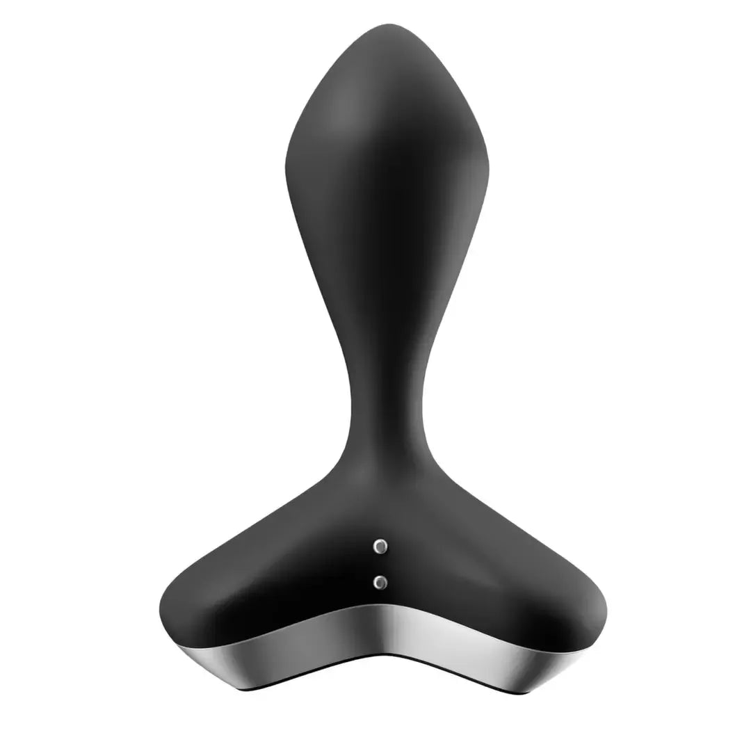 Išmanusis analinis vibratorius Satisfyer Game Changer Black, valdomas programėle, silikoninis