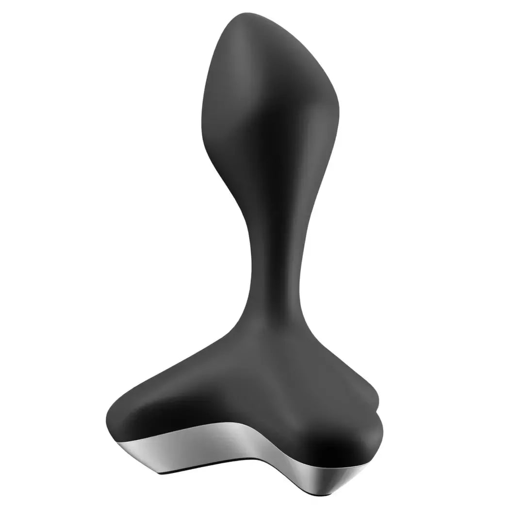 Išmanusis analinis vibratorius Satisfyer Game Changer Black, valdomas programėle, silikoninis