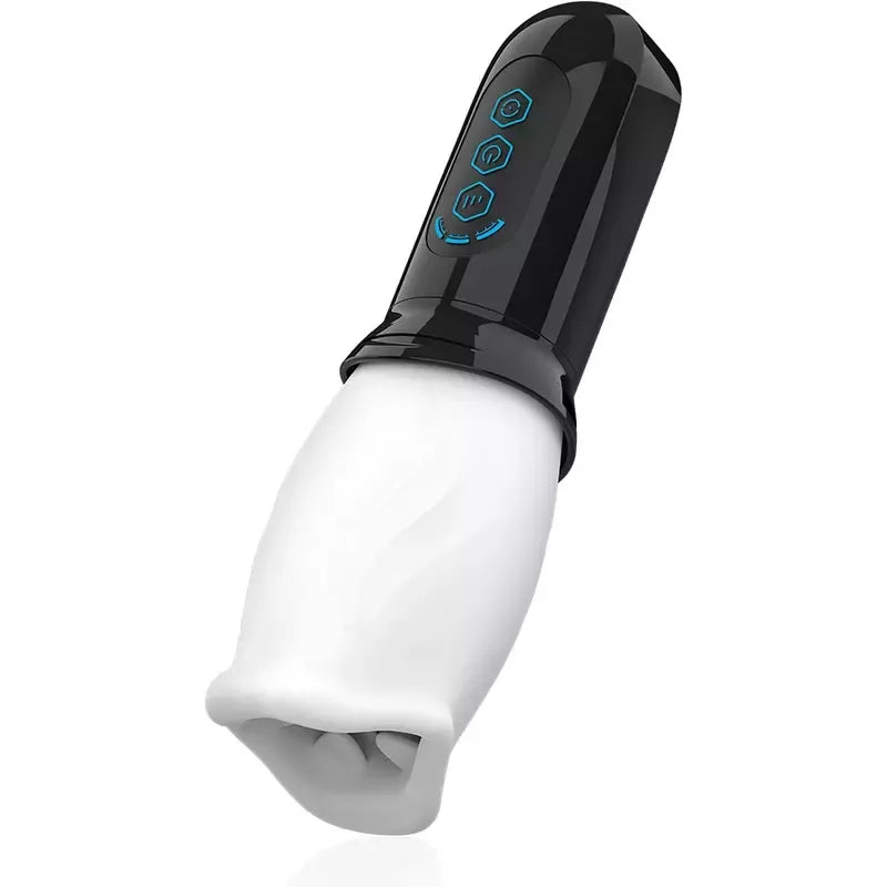 JAMYJOB Spinjob besisukantis intymus prietaisas, 3 greičiai, USB, TPE, 8 cm, juodas