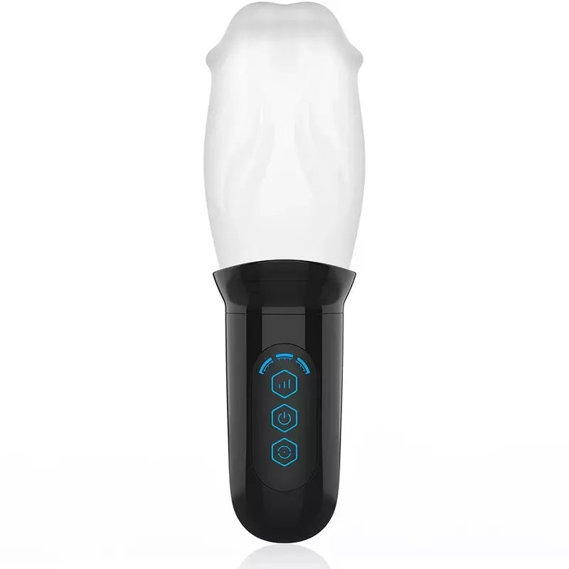 JAMYJOB Spinjob besisukantis intymus prietaisas, 3 greičiai, USB, TPE, 8 cm, juodas
