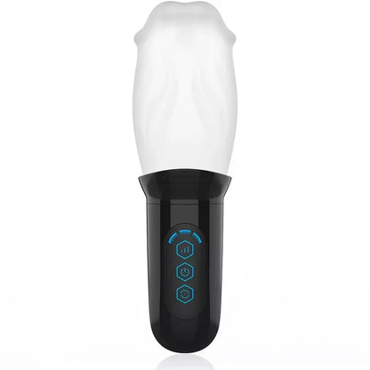 JAMYJOB Spinjob besisukantis intymus prietaisas, 3 greičiai, USB, TPE, 8 cm, juodas