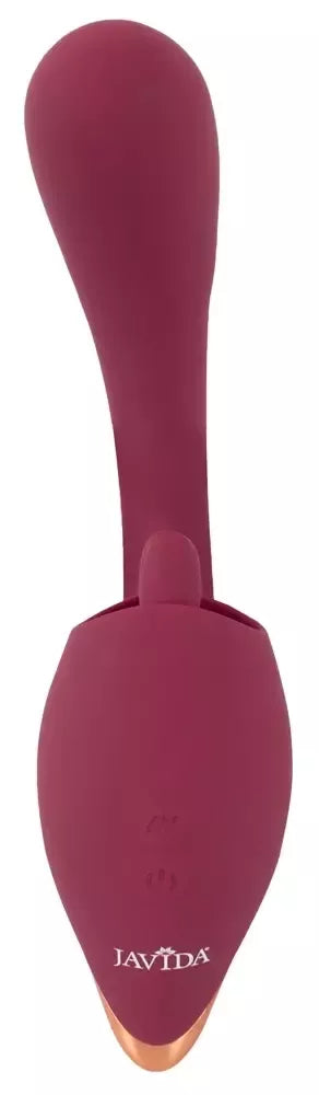 JAVIDA 2 funkcijų intymus prietaisas su vibracijos ir laižymo sistema, 20,6 cm