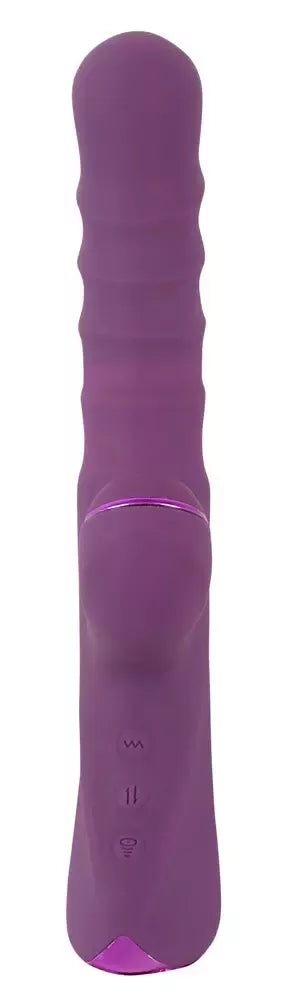 Javida 3 funkcijų triušio formos vibratorius – su stumoklio ir dunksėjimo funkcijomis, skystas silikonas, 24 cm