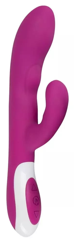 Javida Heating Vibe intymus masažuoklis su dviem varikliais, violetinis, 22 cm