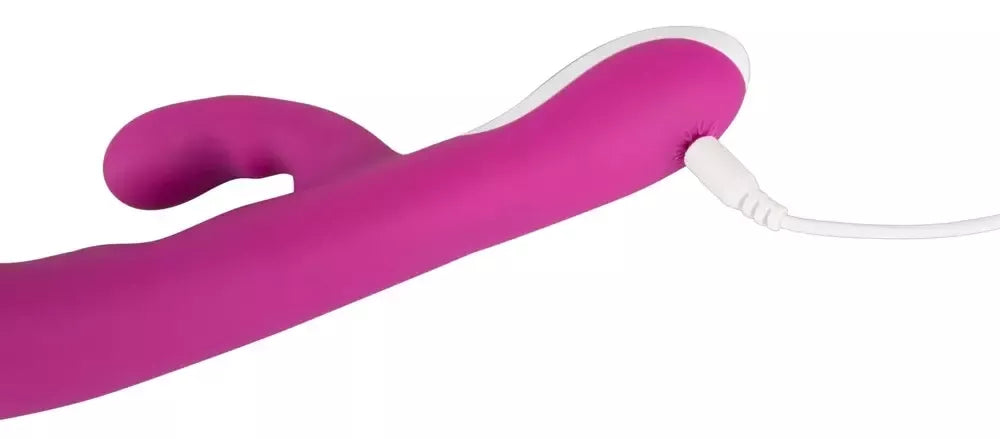 Javida Heating Vibe intymus masažuoklis su dviem varikliais, violetinis, 22 cm