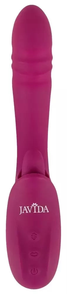 Javida Licking & Thrusting Intimate Machine silikoninis, 22,5 cm, rožinis