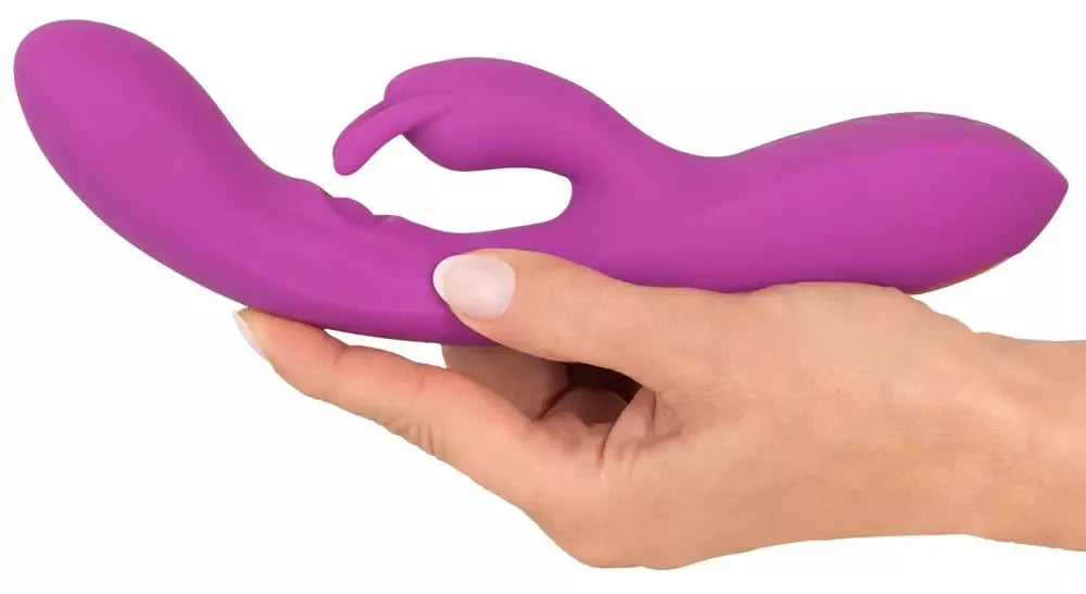 Javida Thumping Rabbit vibratorius – dvigubas variklis, silikoninis, įkraunamas USB