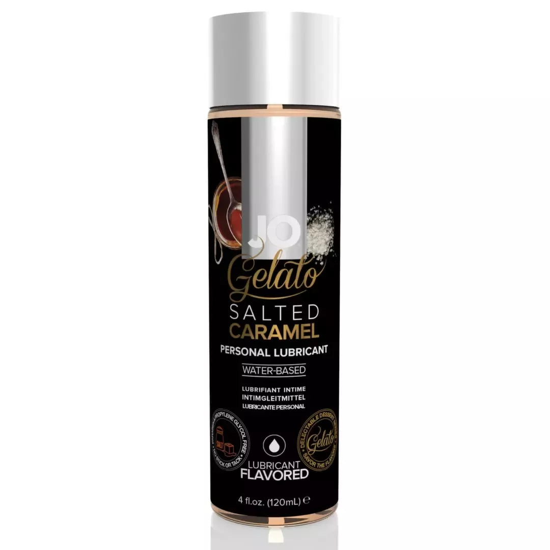 JO Gelato H2O Salted Caramel vandens pagrindu sukurtas lubrikantas 120 ml