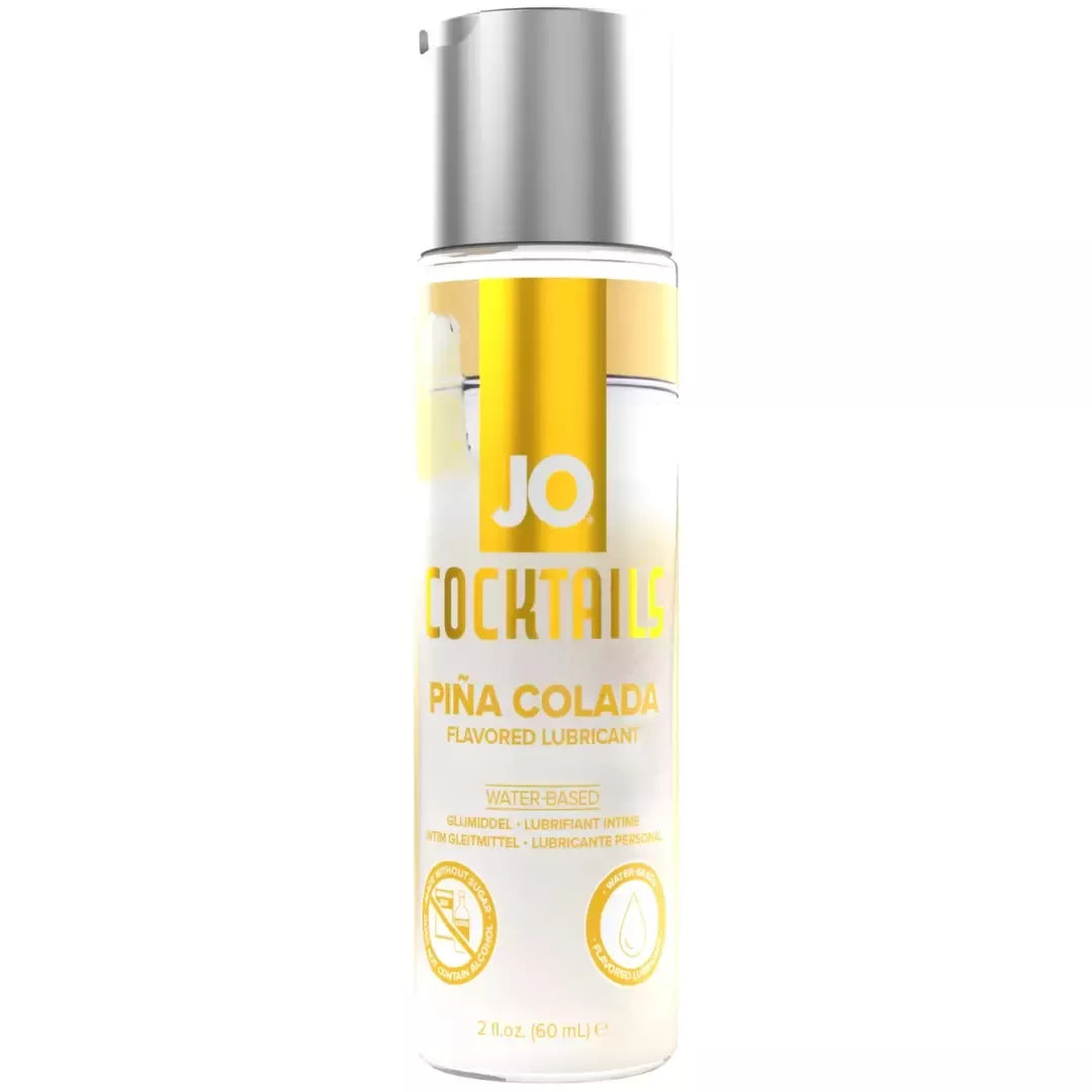 JO H2O Cocktails Pina Colada 60ml vandens pagrindo lubrikantas, be cukraus