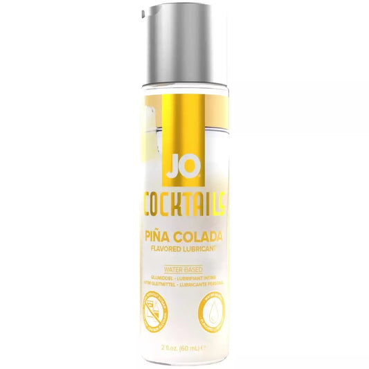 JO H2O Cocktails Pina Colada 60ml vandens pagrindo lubrikantas, be cukraus
