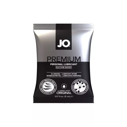 JO Premium Silicone Lubricant Sachet 5 ml – ilgai išliekanti formulė