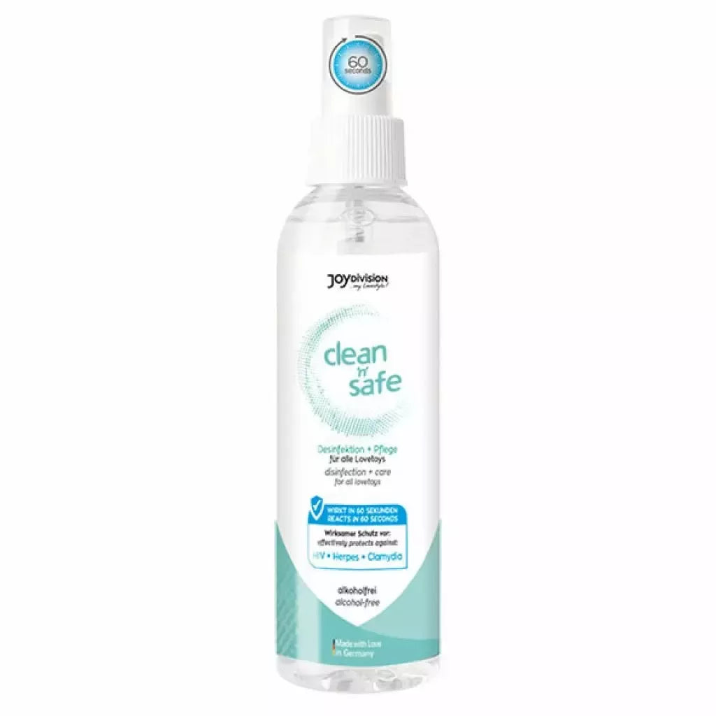 JoyDivision Clean'n'Safe higieninis sekso žaislų valiklis, purškalas, 100 ml