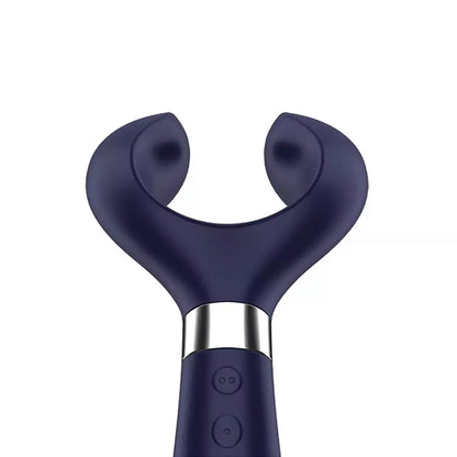 Juodas „Satisfyer Endless Fun Partner“ besisukantis daugiafunkcis silikoninis prietaisas