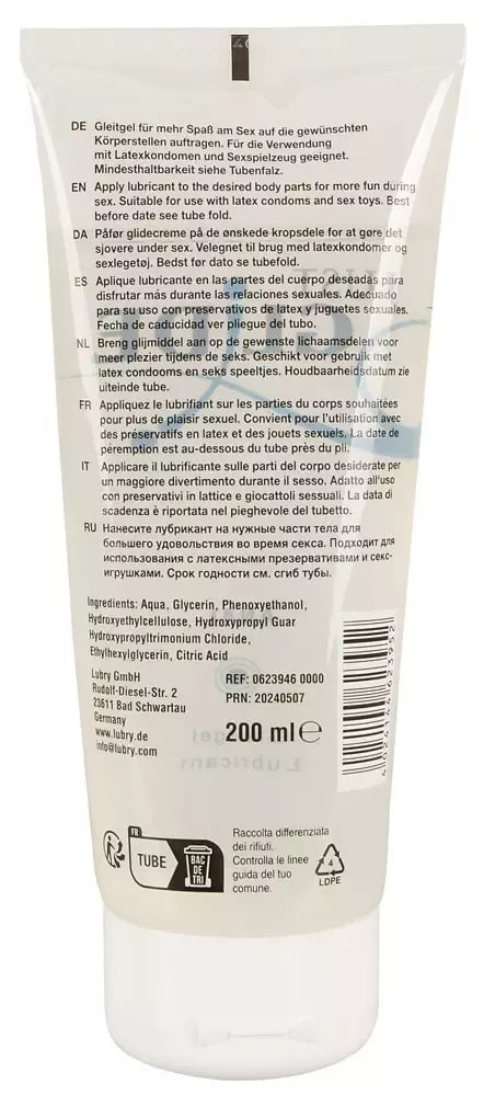 Just Glide Anal vandeninis lubrikantas 200 ml - pH subalansuota formulė