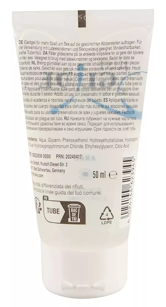Just Glide Anal vandens pagrindo lubrikantas 50 ml – pH subalansuota veganiška formulė