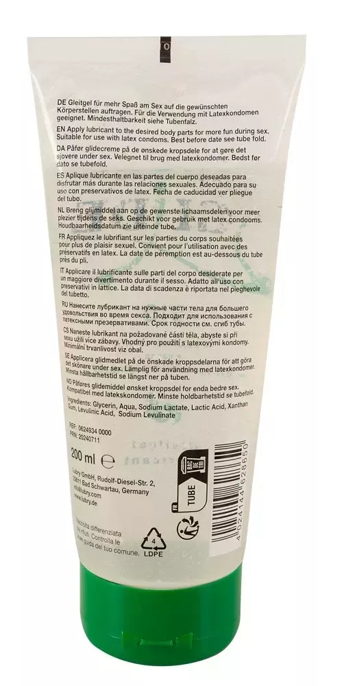 Just Glide Bio 200 ml ekologiškas vandens pagrindo lubrikantas