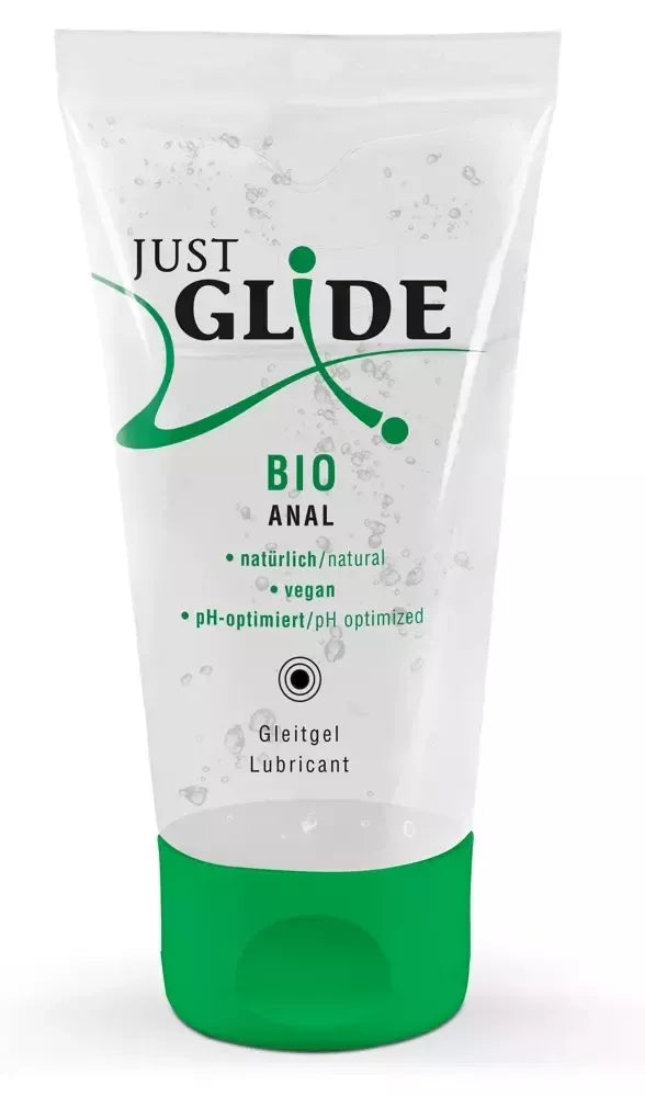 Just Glide Bio Anal 50ml aplinkai nekenksmingas lubrikantas, vandens pagrindu, veganiškas