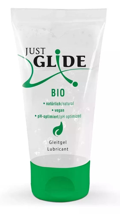 Just Glide Bio vandens pagrindo veganiškas lubrikantas 50 ml, ekologiška tūbelė