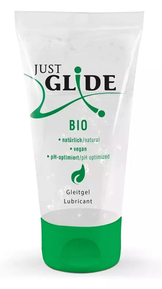Just Glide Bio vandens pagrindo veganiškas lubrikantas 50 ml, ekologiška tūbelė