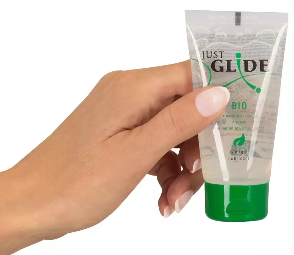 Just Glide Bio vandens pagrindo veganiškas lubrikantas 50 ml, ekologiška tūbelė