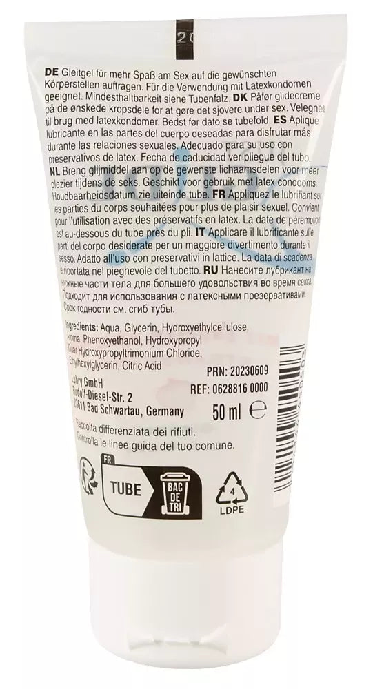 Just Glide braškinis vandens pagrindo lubrikantas 50 ml – vaisinė formulė
