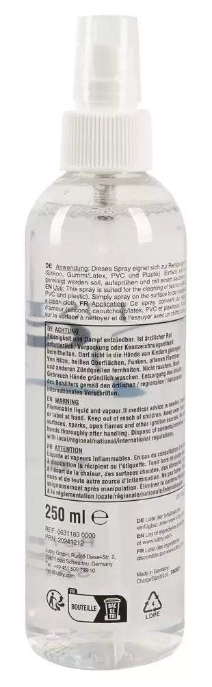 Just Glide higieninis purškiklis 250 ml – pažangi higienos formulė žaislams
