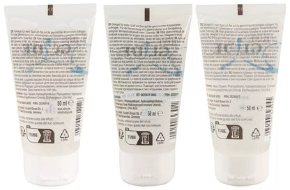 Just Glide lubrikantų rinkinys 3x50ml - vandens pagrindu, žaislams, analinė formulė