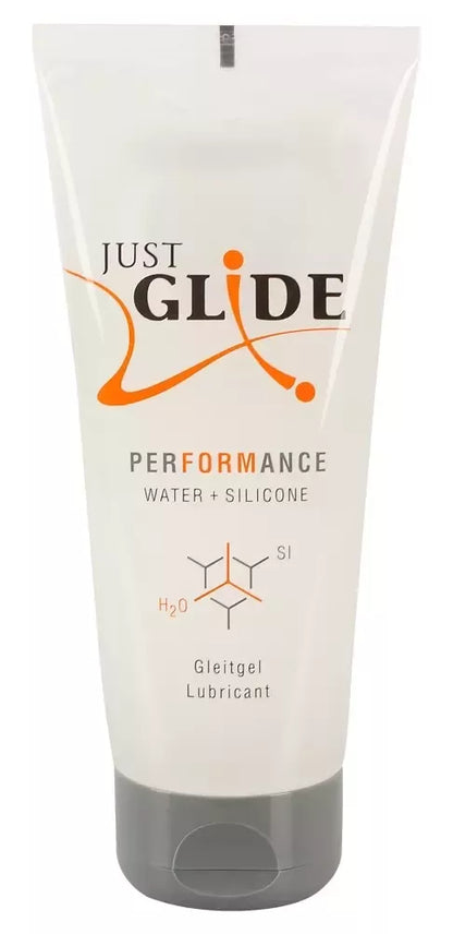 Just Glide Performance Lubricant 200ml – hibridinis lubrikantas (vandens pagrindu ir silikonu)