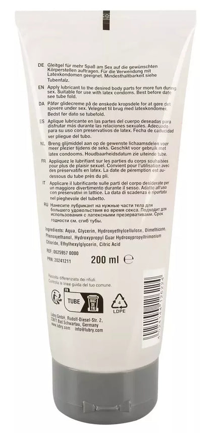 Just Glide Performance Lubricant 200ml – hibridinis lubrikantas (vandens pagrindu ir silikonu)