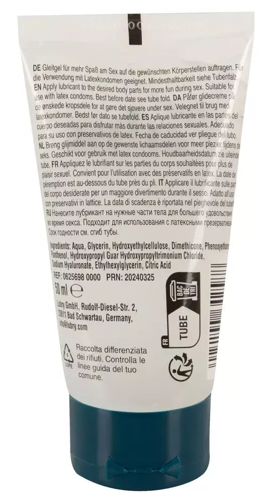 Just Glide Premium Anal lubrikantas 50ml - su hialurono rūgštimi ir pantenoliu