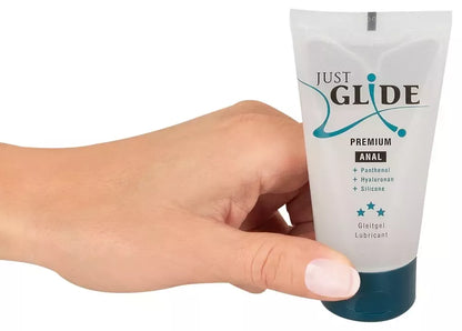 Just Glide Premium Anal lubrikantas 50ml - su hialurono rūgštimi ir pantenoliu