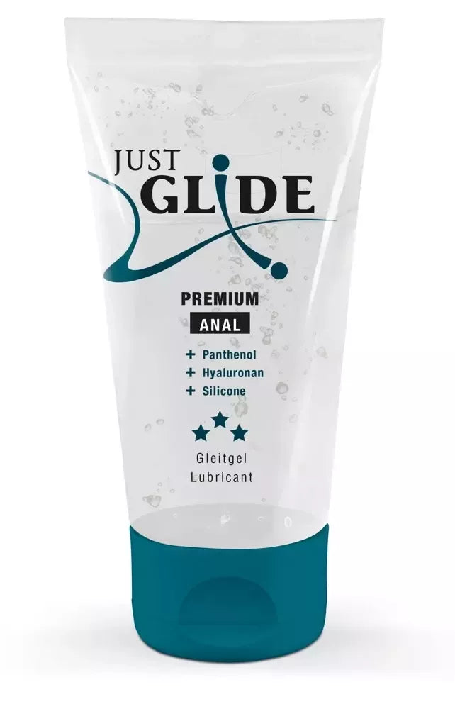 Just Glide Premium Anal lubrikantas 50ml - su hialurono rūgštimi ir pantenoliu