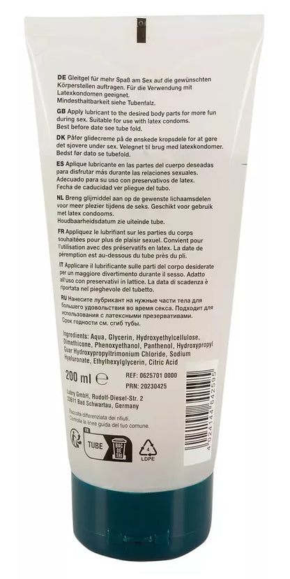 Just Glide Premium analinis gelis 200ml su hialurono rūgštimi ir pantenoliu