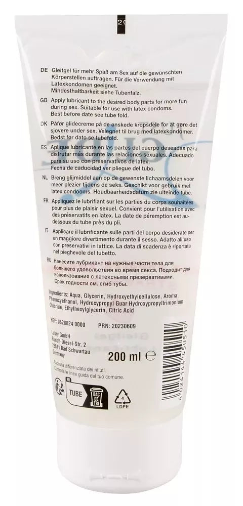 Just Glide Strawberry 200 ml vandens pagrindo lubrikantas – vaisių aromatas