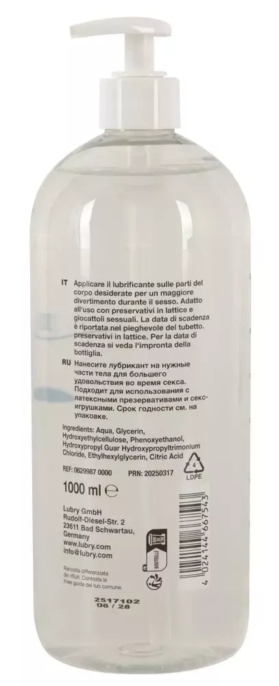 Just Glide Toylube 1000 ml – tirštas vandens pagrindo lubrikantas priedams